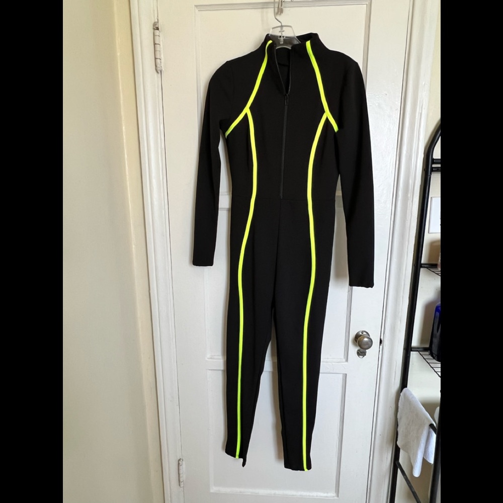 Fashion nova, black body suit, size S/M